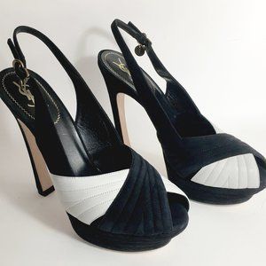 Yves Saint Laurent Leather Women platform shoes.